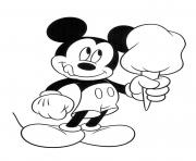 Mickey with huge ice cream disney