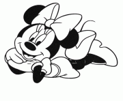 Printable sweet minnie disney disneys6006 coloring pages