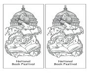 national book festival bookmark by jan brett