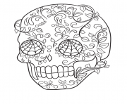 sugar skull very cool easy calavera
