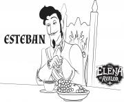 Printable Elena Of Avalor Esteban Chancellor coloring pages