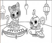 Shimmer and Shine Tiger and Monkey
