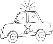 police car draw kid