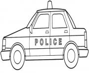 police car simple kid