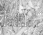 fuck you swear word doodle adult hard difficult