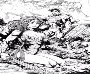 wonder woman and superman by_miltonwiller dc comics