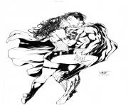 superman and wonder woman by leomatos