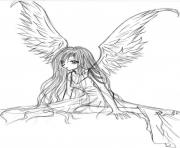 Printable Fallen Angels Anime 1 coloring pages