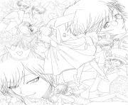 Printable Wonderland Anime coloring pages