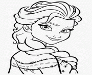 Elsa Frozen Coloring sheet