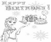 elsa snowflake presents cake birthday