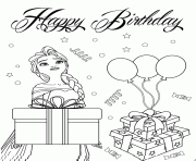 elsa wishes you happy birthday disney