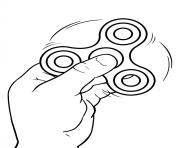 fidget spinner with hand