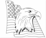 get american eagle flag coloring pages printable