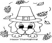 happy Thanksgiving cute dog