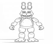 Printable fnaf toy bonnie generation 5 coloring pages