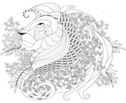 zentagle lion with floral elements adults