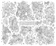 adult thanksgiving doodle 2 by Olga Kostenko