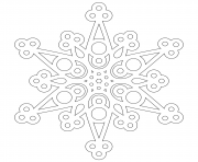 modern snowflake mandala adult