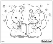 calico critters read great story book