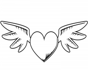 heart with wings valentines day