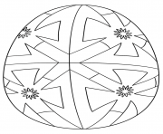 easter egg geometric pattern