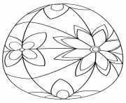 Printable detailed easter egg coloring pages