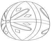 Printable pysanka easter egg coloring pages