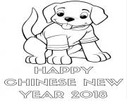 Happy Chinese New Year 2018 Sheet