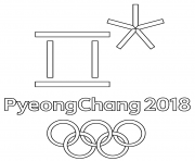 PyeongChang 2018 Olympic Games Logo to Color