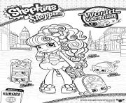 Printable shopkins shoppies Macy Macaron Melty Macaron Stack le macarons world vacation europe coloring pages
