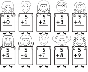 Addition Kindergarten Math Worksheet