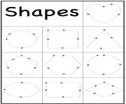 4 year old worksheets printable shapes tracing