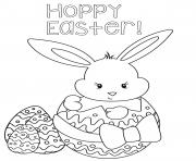 Happy Easter Egg Rabbit
