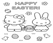 hello kitty with easter bunny