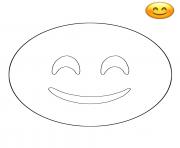 Printable Emoji Smiley Face free sheets coloring pages