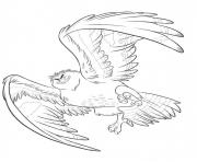 Printable maui transformed into eagle coloring pages