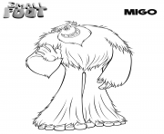 Printable Smallfoot Migo coloring pages