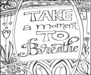 take a moment to breathe for Teens