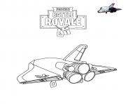 Printable Orbital Shuttle Glider Fortnite coloring pages