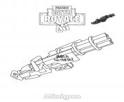 Printable Minigun Fortnite  coloring pages