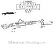 Printable Heavy Shotgun Fortnite coloring pages