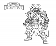 Printable fortnite the dark viking coloring pages