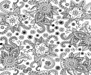 Printable seamless pattern for adults doodle graphic art coloring pages