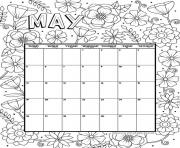 may coloring calendar