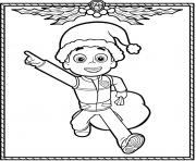 Printable Paw Patrol Holiday Christmas Ryder coloring pages