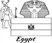egypt flag sphinx
