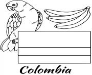 colombia flag parrot