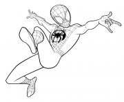 Spider Man Coloring Miles Morales