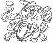 i love you coloring page